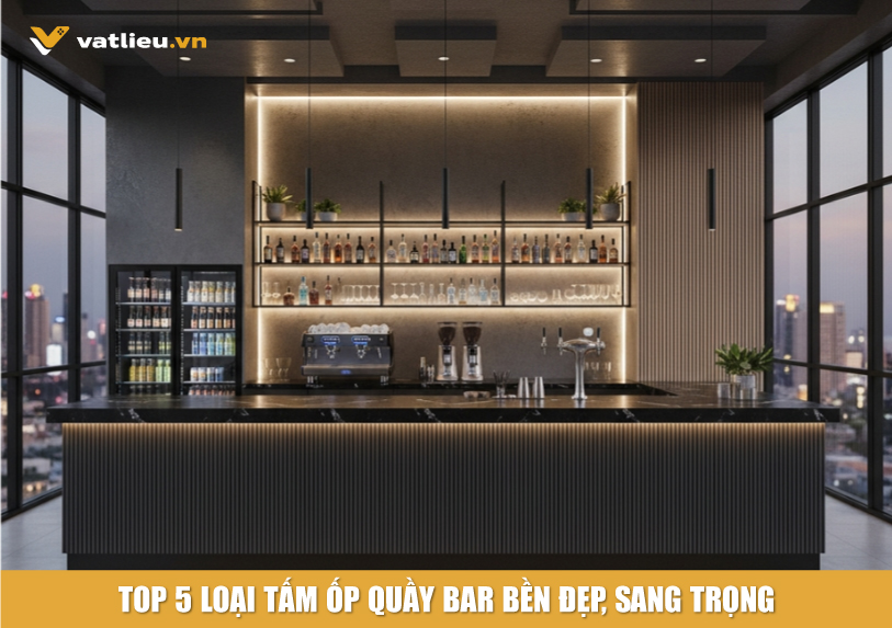 5 vật liệu tấm ốp quầy bar bền đẹp 5 vật liệu tấm ốp quầy bar bền đẹp