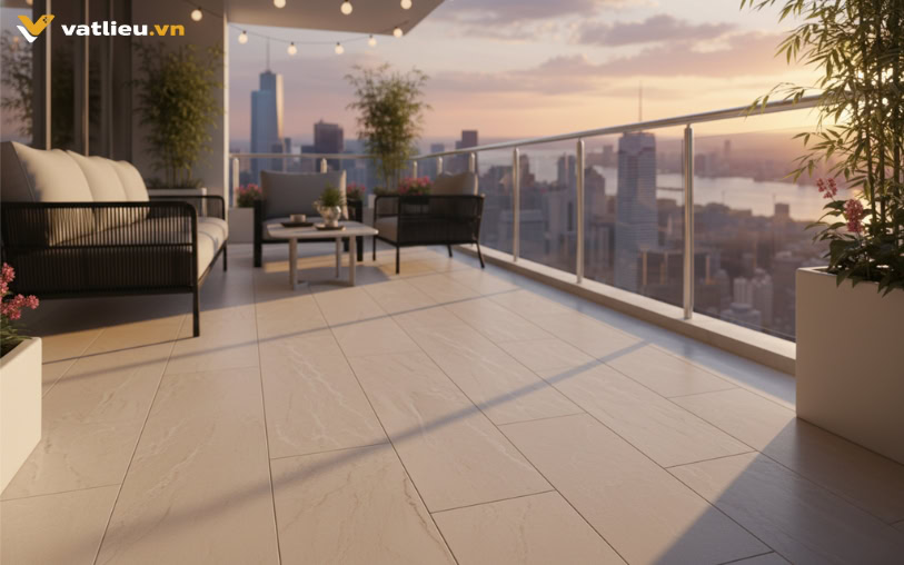 Đá Marble lót sàn ban công Đá Marble lót sàn ban công