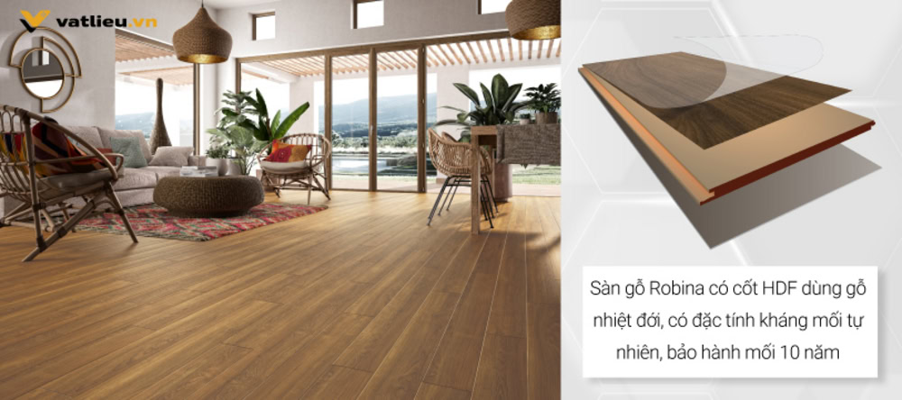 Robina cam kết bảo hành mối mọt lên đến 10 năm Robina cam kết bảo hành mối mọt lên đến 10 năm